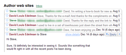 Gmail thread example